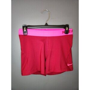 Nike Pro Cool Training Shorts Women's L Crimson Pink 3" Dri-Fit‎ 725443-620